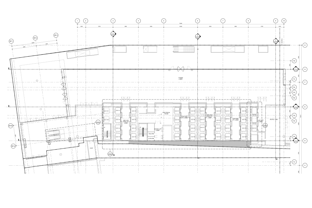 Level 01 west plan for CIBC Square