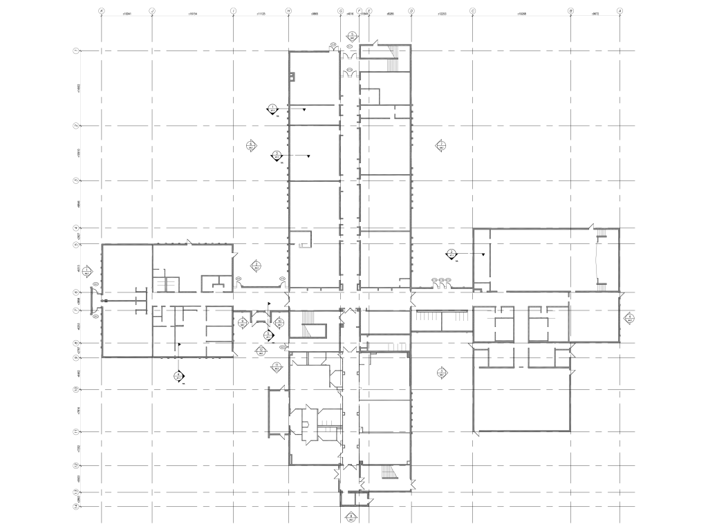 Existing First floor plan for Frontenac Public School