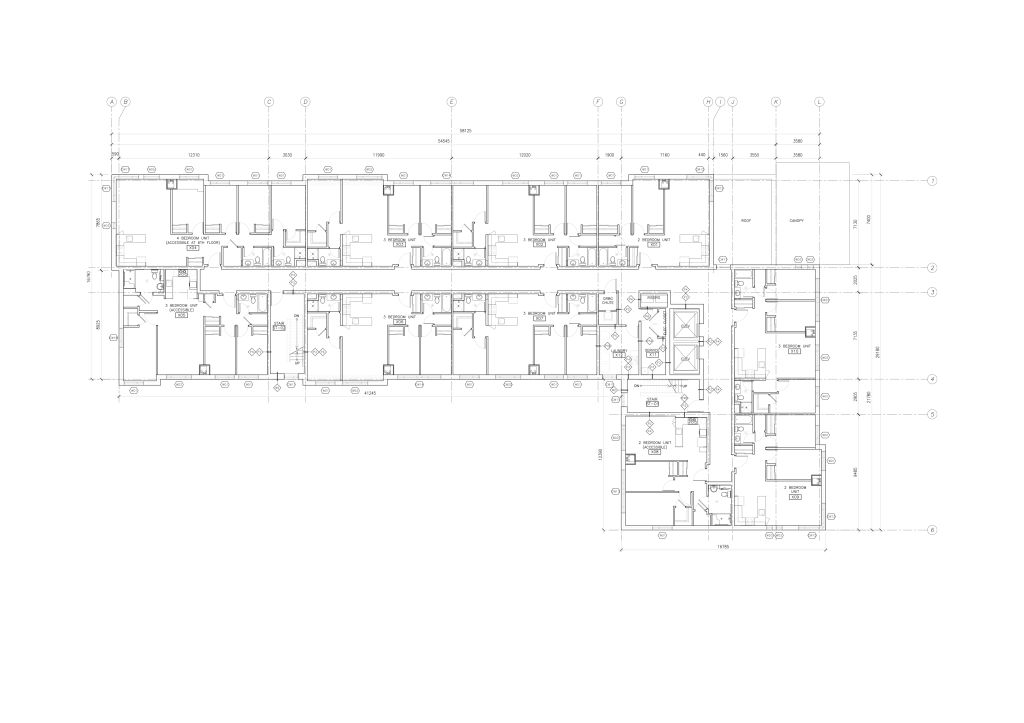 Typical floor plan for Southdale Building A