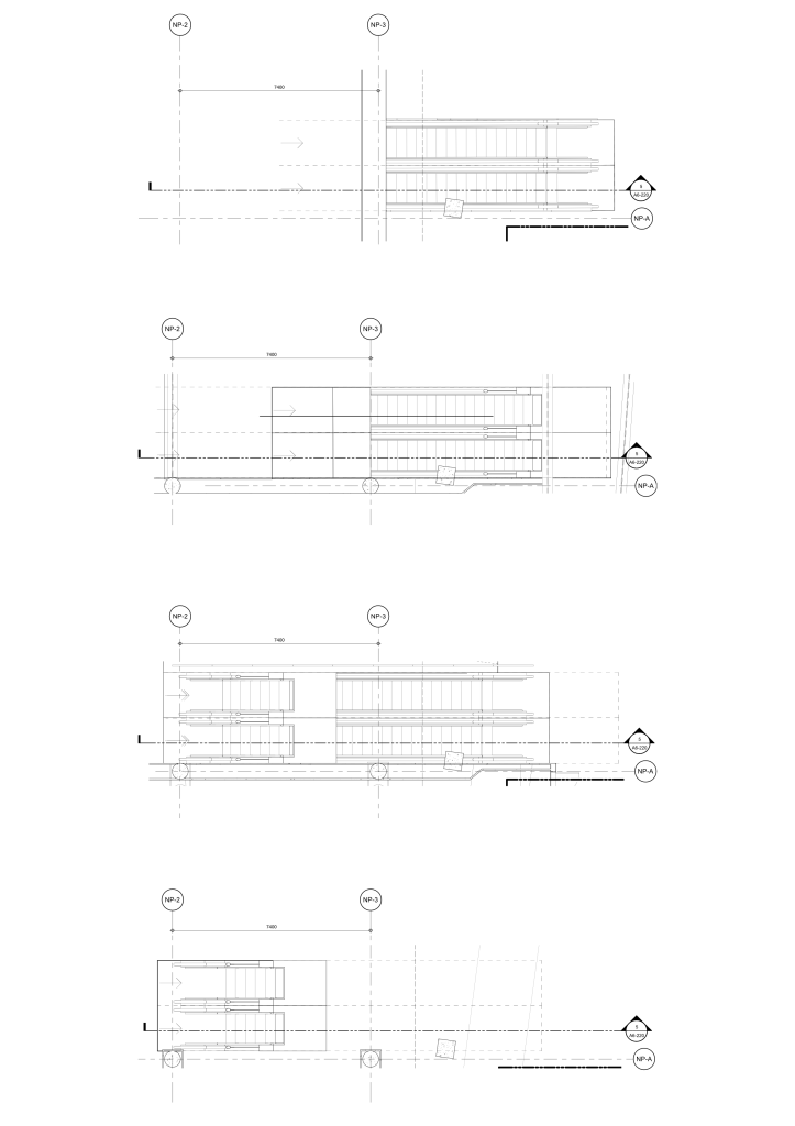 Escalator plan drawings for CIBC Square