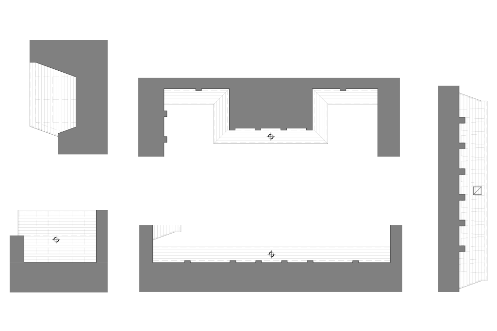 Soffit reflected ceiling and detail plans for Frontenac Public School