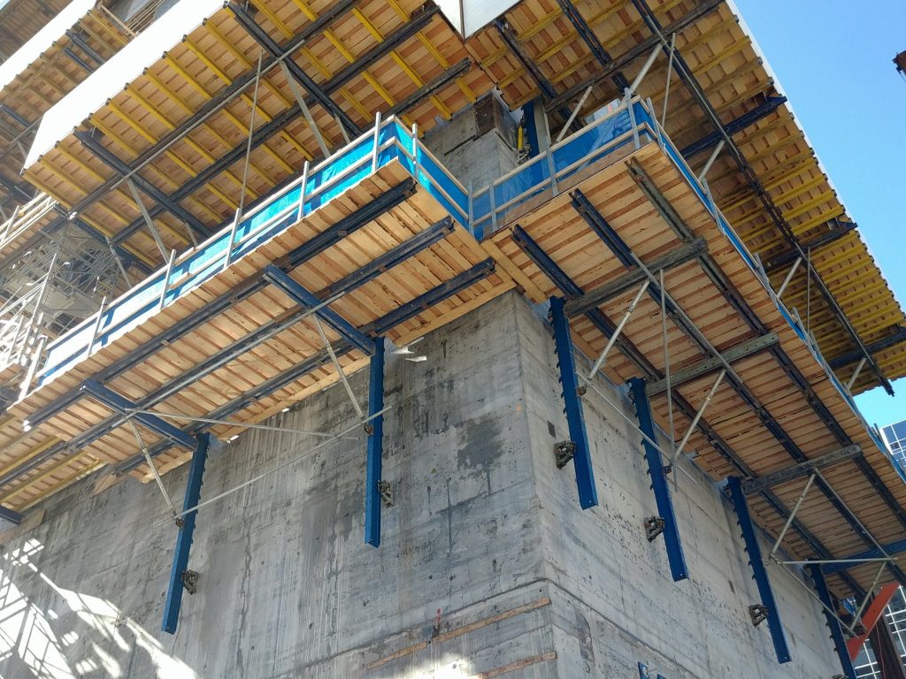 Slab formwork during CIBC Square construction