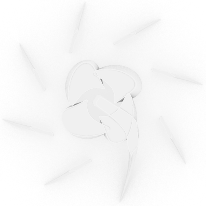 Plan diagram showing threshold conditions formed by petal geometry.