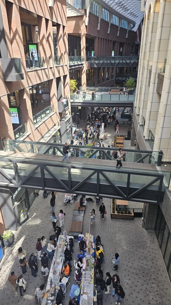 Public realm in use at The Well